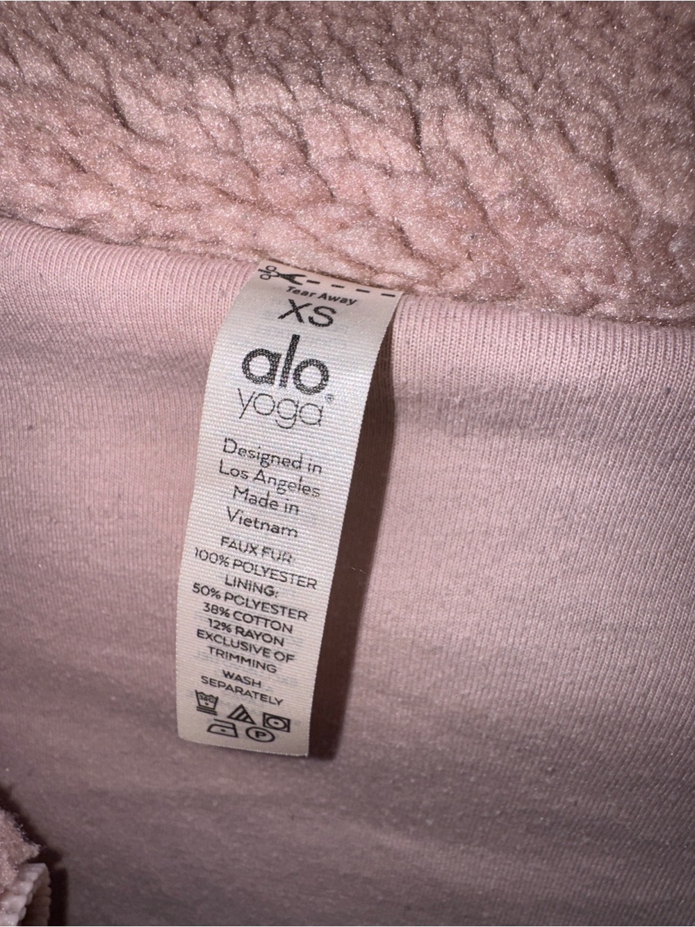 Alo Yoga Foxy Sherpa Jacket Size XS - Picture 4 of 10